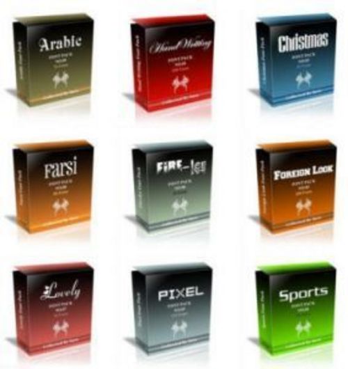 Product picture great font collection